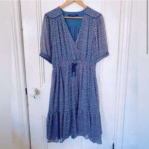 FRENCH CONNECTION floral sheer dress